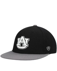 Top of the World Blackgray Auburn Tigers Team Color Two Tone Fitted Hat
