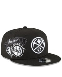 New Era Blackwhite Denver Nuggets Back Half 9fifty Snapback Adjustable Hat At Nordstrom