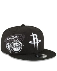 New Era Blackwhite Houston Rockets Back Half 9fifty Snapback Adjustable Hat At Nordstrom