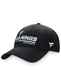 FANATICS Branded Black Los Angeles Kings Authentic Pro Locker Room Adjustable Hat