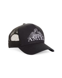 Amiri Cherub Logo Trucker Hat In Black At Nordstrom