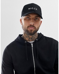 Nicce London Nicce Cap In Black With Logo