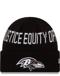 New Era Black Baltimore Ravens Team Social Justice Cuffed Knit Hat At Nordstrom