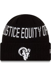 New Era Black Los Angeles Rams Team Social Justice Cuffed Knit Hat At Nordstrom