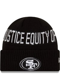 New Era Black San Francisco 49ers Team Social Justice Cuffed Knit Hat At Nordstrom