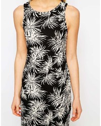 Jasmine Palm Print Midi Dress
