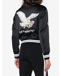 Off-White Bomber Jacket With Eagle Detail