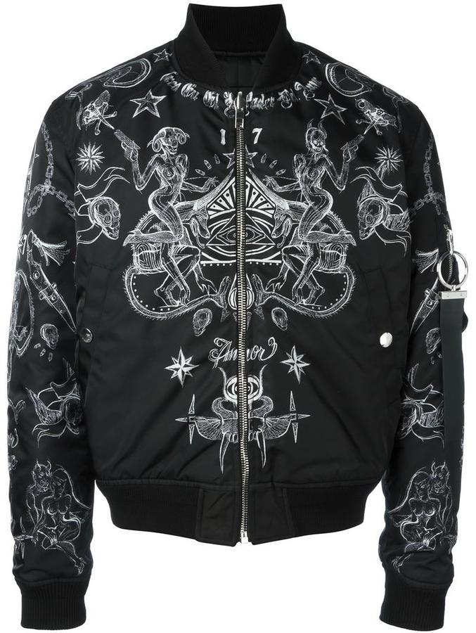 Givenchy Tattoo Print Bomber Jacket, $1,660 | farfetch.com | Lookastic