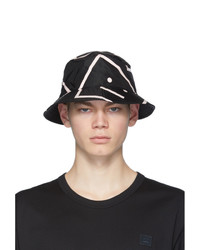 Acne Studios Black Buk Face Bucket Hat