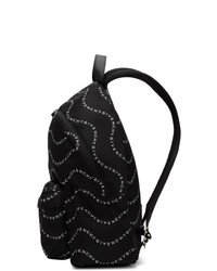 Givenchy Black And White Logo Urban Backpack