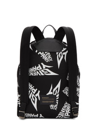 Givenchy Black And White Urban Backpack
