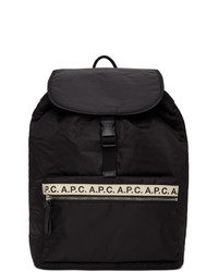 A.P.C. Black Clip Repeat Backpack