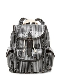 OLSENBOYE Sequin Covered Striped Backpack Black Girls