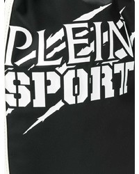 Plein Sport Printed Satin Shell Drawstring Backpack