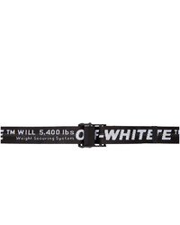 Black and White Print Canvas Belt