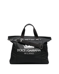 Dolce & Gabbana Black And White Logo Holdall
