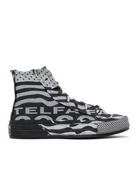 Telfar Black And White Converse Edition Chuck 70 High Sneakers