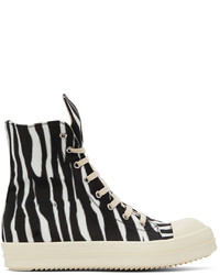 Rick Owens DRKSHDW Black White Zebra Sneakers