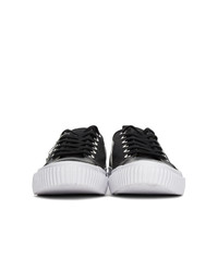 McQ Alexander McQueen Black And White Plimsoll Low Sneakers