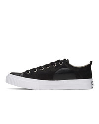 McQ Alexander McQueen Black And White Plimsoll Low Sneakers