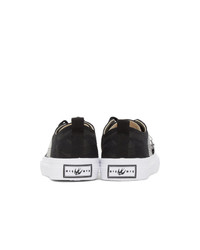 McQ Alexander McQueen Black And White Plimsoll Low Sneakers