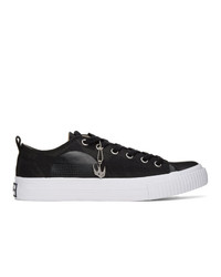 McQ Alexander McQueen Black And White Plimsoll Low Sneakers