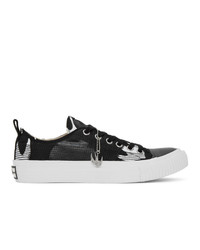 McQ Alexander McQueen Black And White Swallow Orbyt Sneakers