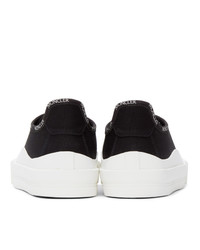 Moncler Black Canvas Glissiere Sneakers