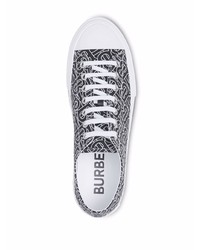 Burberry Monogram Print Cotton Sneakers