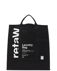 retaW Black Logo Laundry Tote