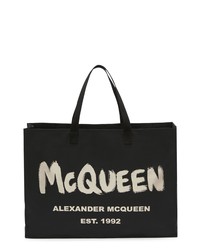 Alexander McQueen City East West Logo Tote Bag