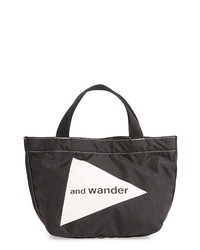 And Wander Small Logo Nylon Canvas Tote Bag