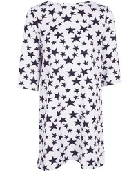 Boohoo Bessie 34 Sleeve Mono Star Print Shift Dress