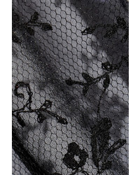 Thakoon Lace Trimmed Printed Silk Chiffon Blouse