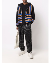 Marcelo Burlon County of Milan All Over Astral Pleated Chino Black Whit