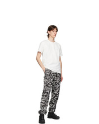 TAKAHIROMIYASHITA TheSoloist. Black And White Mickey Mouse Words Trousers