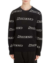 Moncler Allover Logo Wool Cashmere Sweater