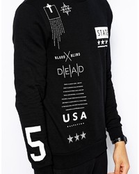 Asos Sweatshirt With Symbols Print