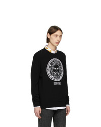 VERSACE JEANS COUTURE Black Adriano Crewneck Sweater
