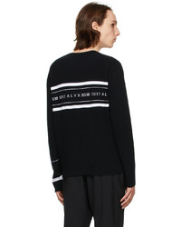 1017 Alyx 9Sm Black Band Logo Sweater