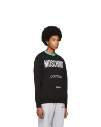 Moschino Black Jacquard Couture Sweater