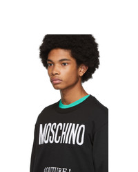 Moschino Black Jacquard Couture Sweater