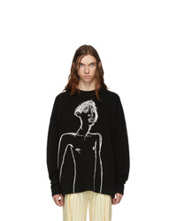 Loewe Black Jacquard Portrait Sweater