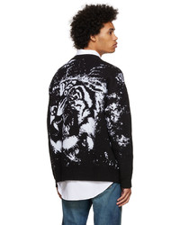 Just Cavalli Black Jacquard Sweater
