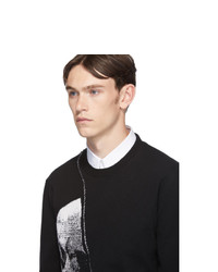 Alexander McQueen Black Knit Skull Sweater