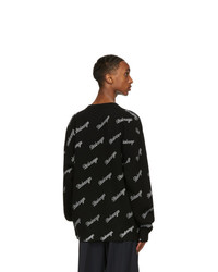 Balenciaga Black Logo Sweater