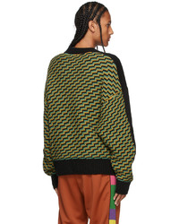 Palm Angels Black Missoni Edition Paneled Mind Sweater