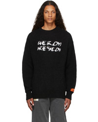 Heron Preston Black Mohair Sweater