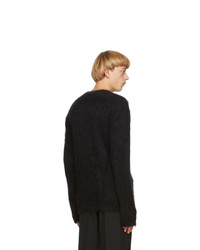 Valentino Black Mohair Vltn Sweater