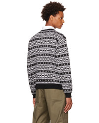 Kenzo Black Paris Jacquard Sweater